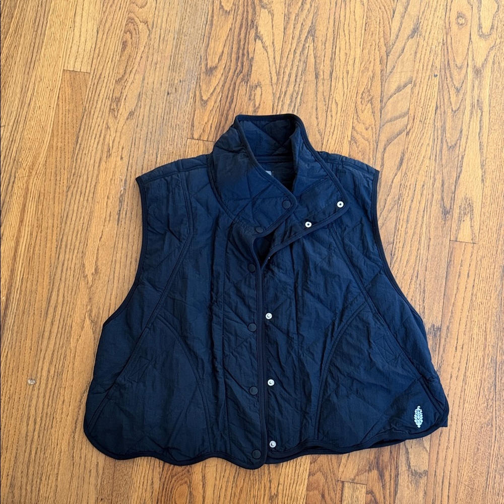 Black Quilted Vest